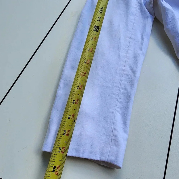 Banana Republic Blazer Womens  White Linen Blend Lightweight Butron Jacket Sz 14 - Picture 11 of 12